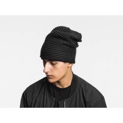 Pleated fleece beanie